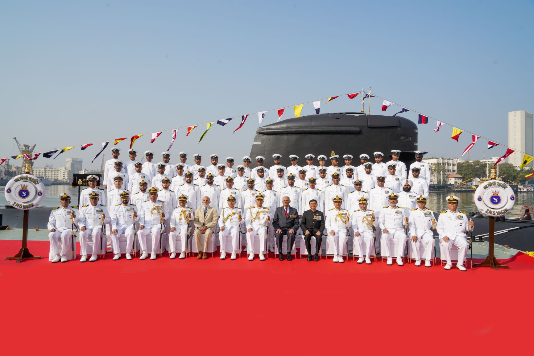Commissioning Of Indian Naval Ship Vagir By Admiral R Hari Kumar, PVSM, AVSM, VSM, ADC Chief Of The Naval Staff - 23rd Jan 2023123